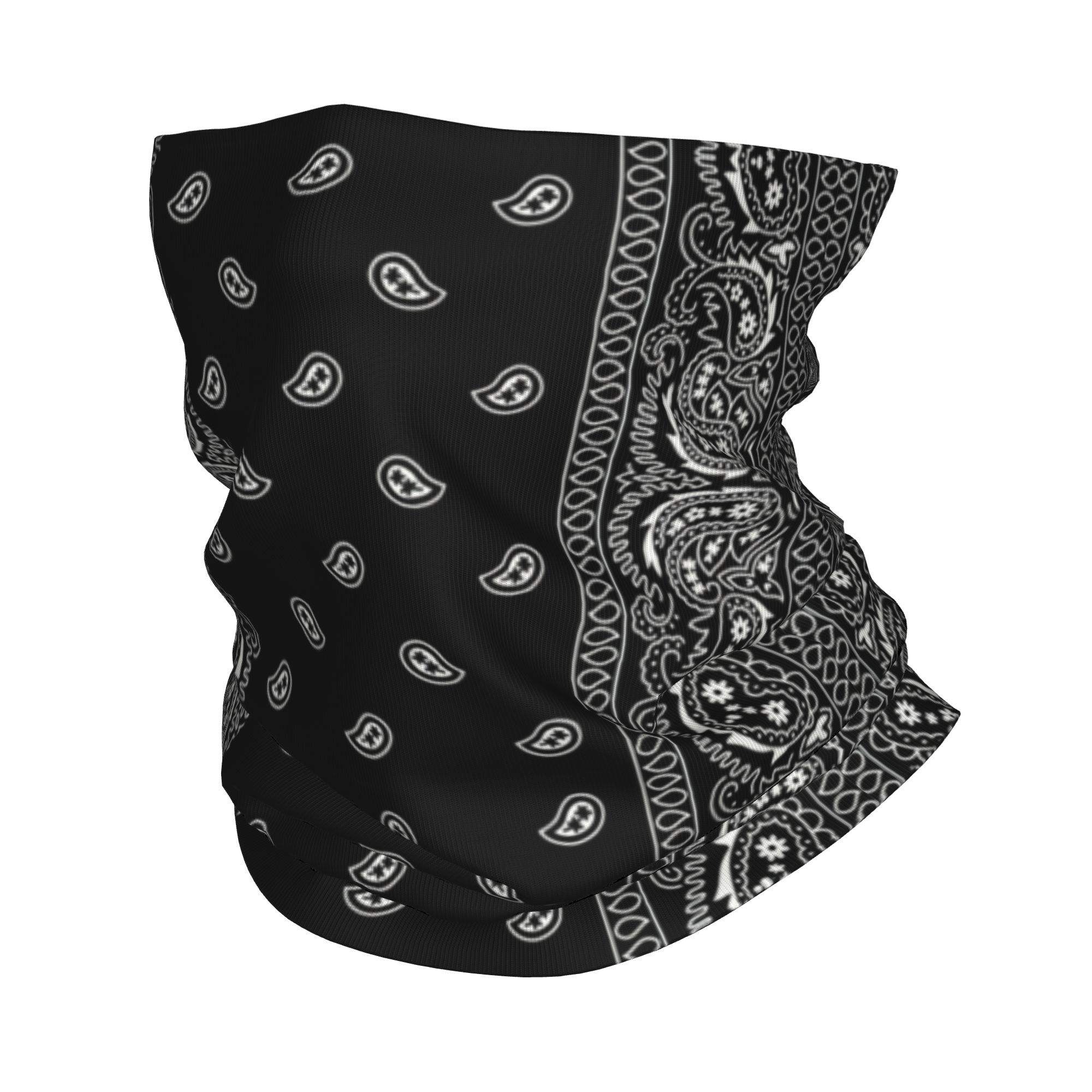 Custom Black And White Paisley – обзор и цена Bandana Blank White