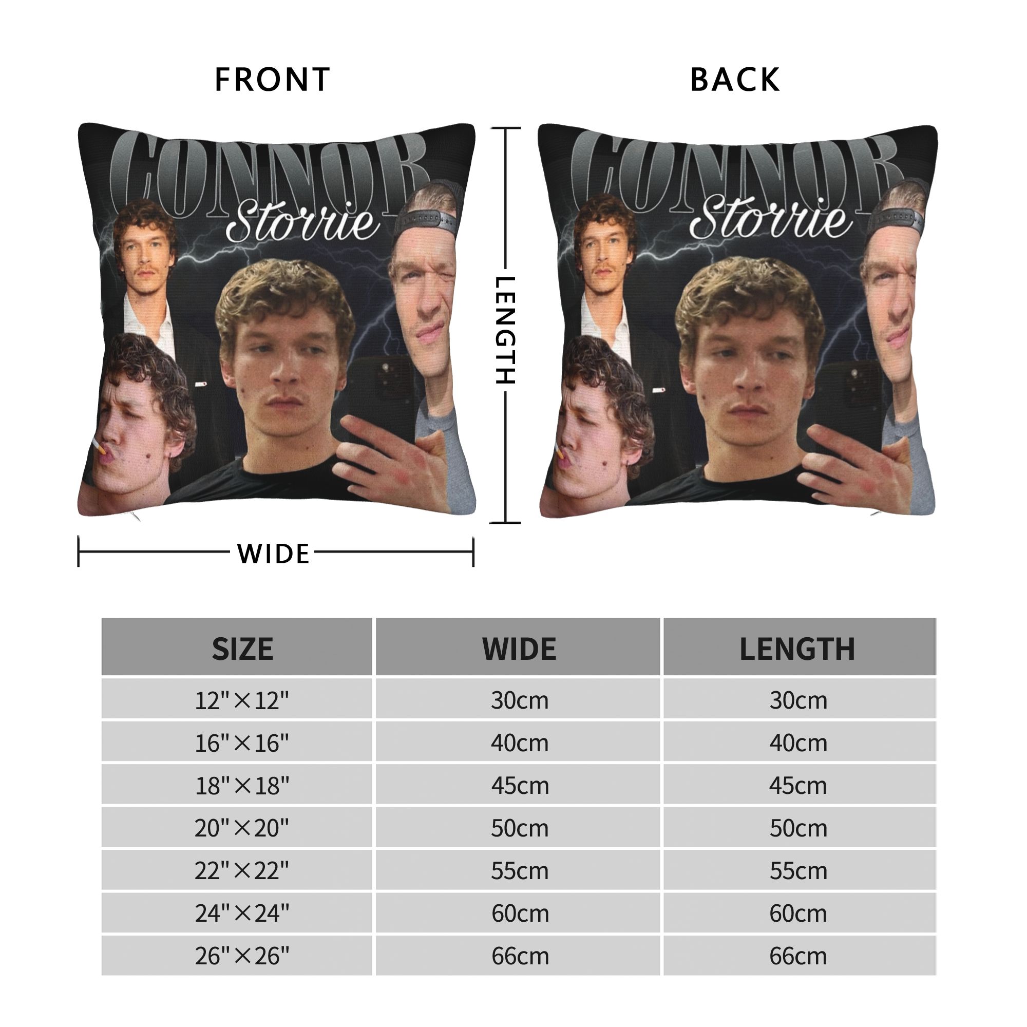 Connor Storrie Heated Rivalry  – обзор и цена Pillow Cover Sublimation