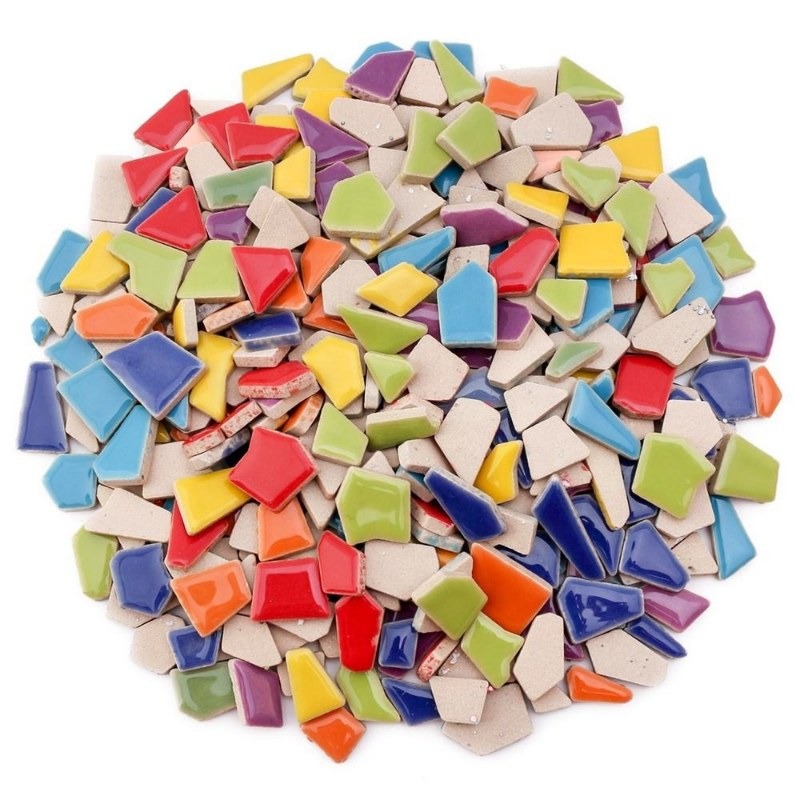 100g Randomly Mixed Colors DIY – обзор и цена Ceramic Tile Blank