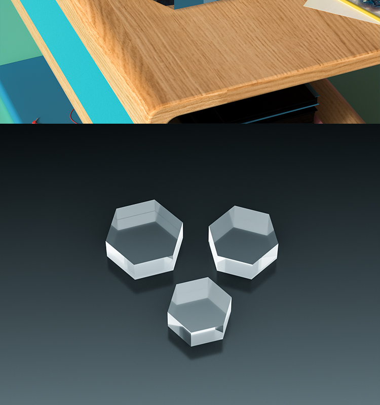 Clear Polished Hexagonal Acryl – обзор и цена Photo Acrylic Block