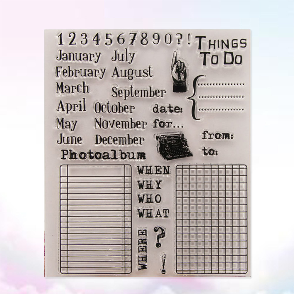 Calendar Date Silicone Stamp C – обзор и цена Photo Acrylic Block