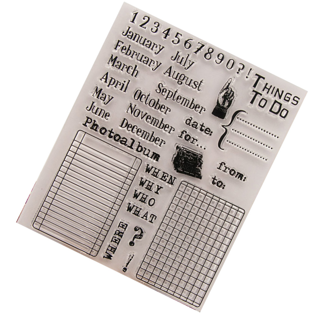 Calendar Date Silicone Stamp C – обзор и цена Photo Acrylic Block
