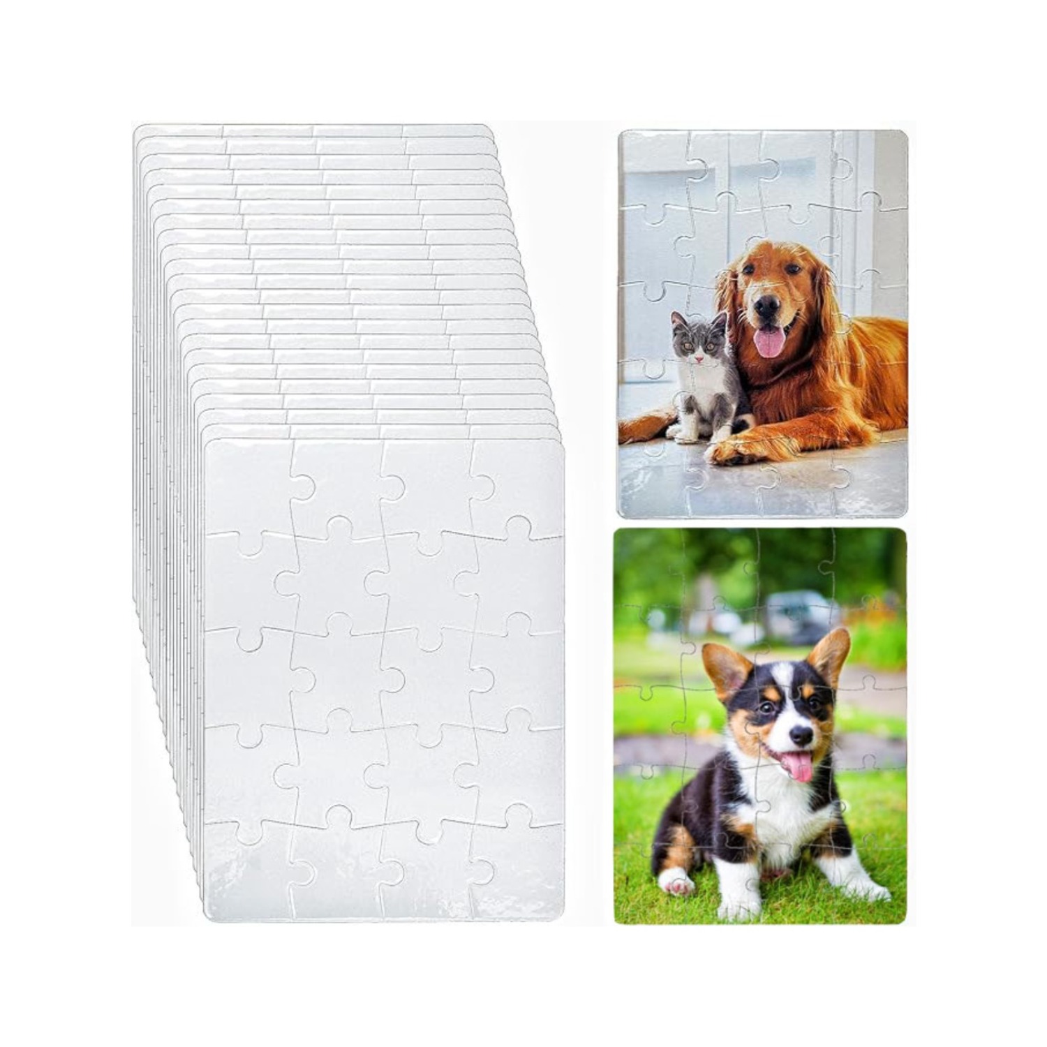 6pcs Blank Sublimation Puzzles – обзор и цена Puzzle Blank White