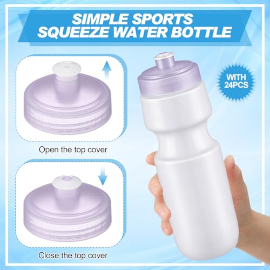 24 Pcs Sports Water Bottles Bu – обзор и цена Water Bottle Blank