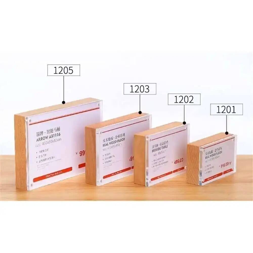 Desk Price Card Display Magnet – обзор и цена Photo Acrylic Block