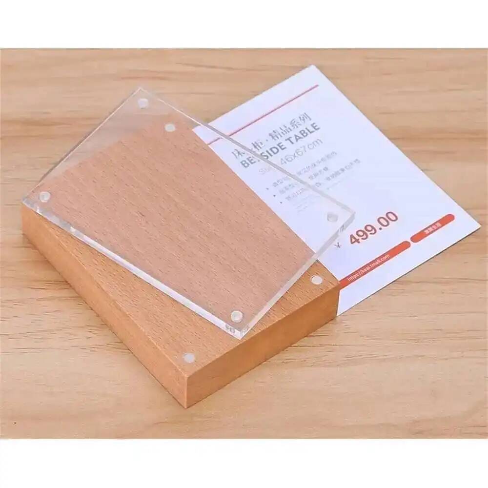 Desk Price Card Display Magnet – обзор и цена Photo Acrylic Block