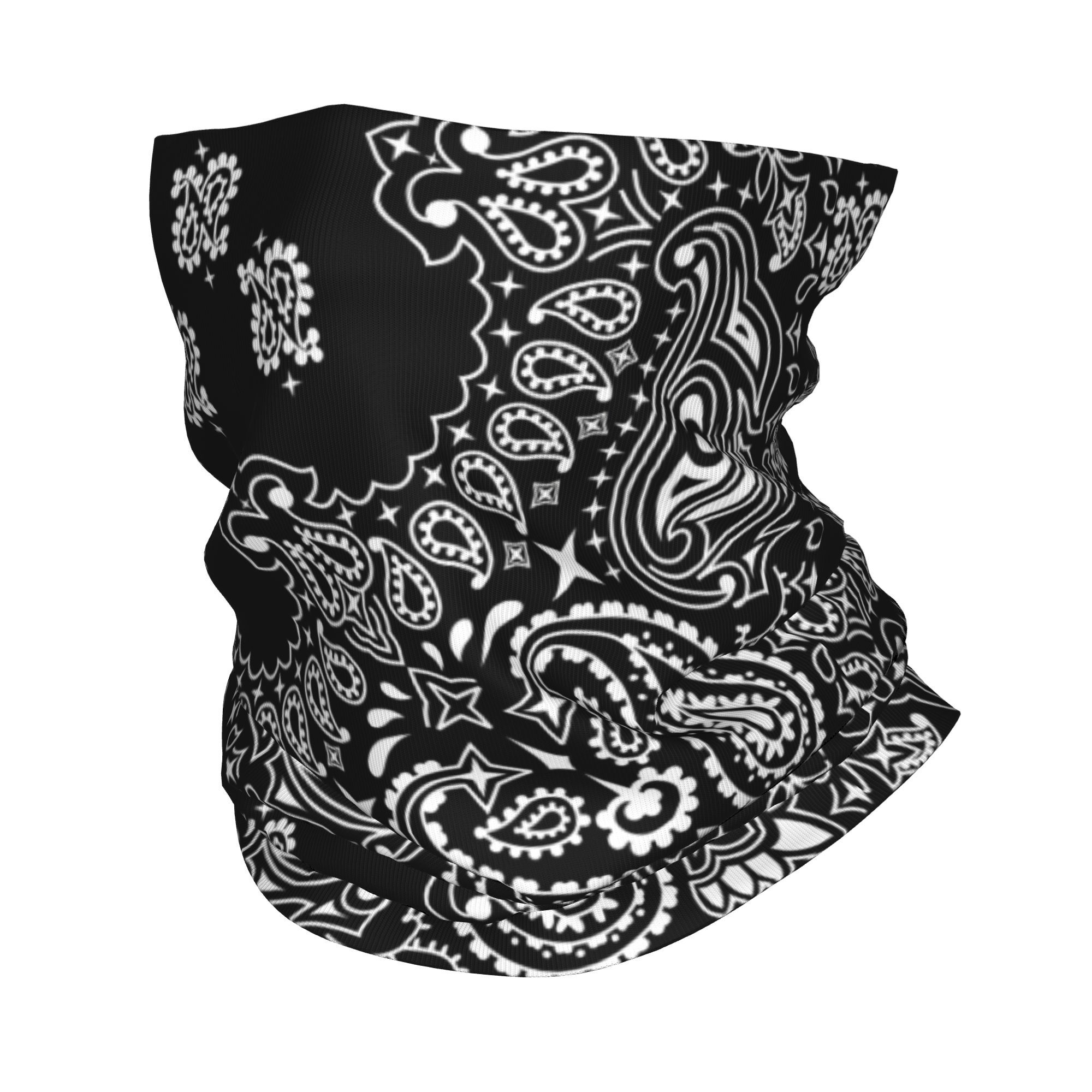 Custom Black And White Paisley – обзор и цена Bandana Blank White
