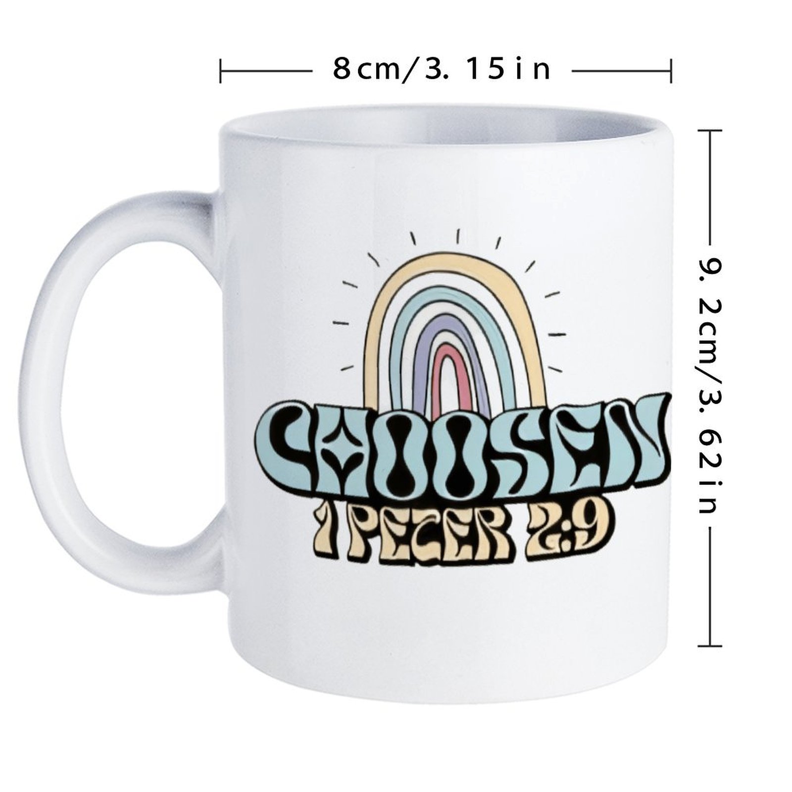 A Rainbow And A Rainbow With T – обзор и цена Sublimation Mug White