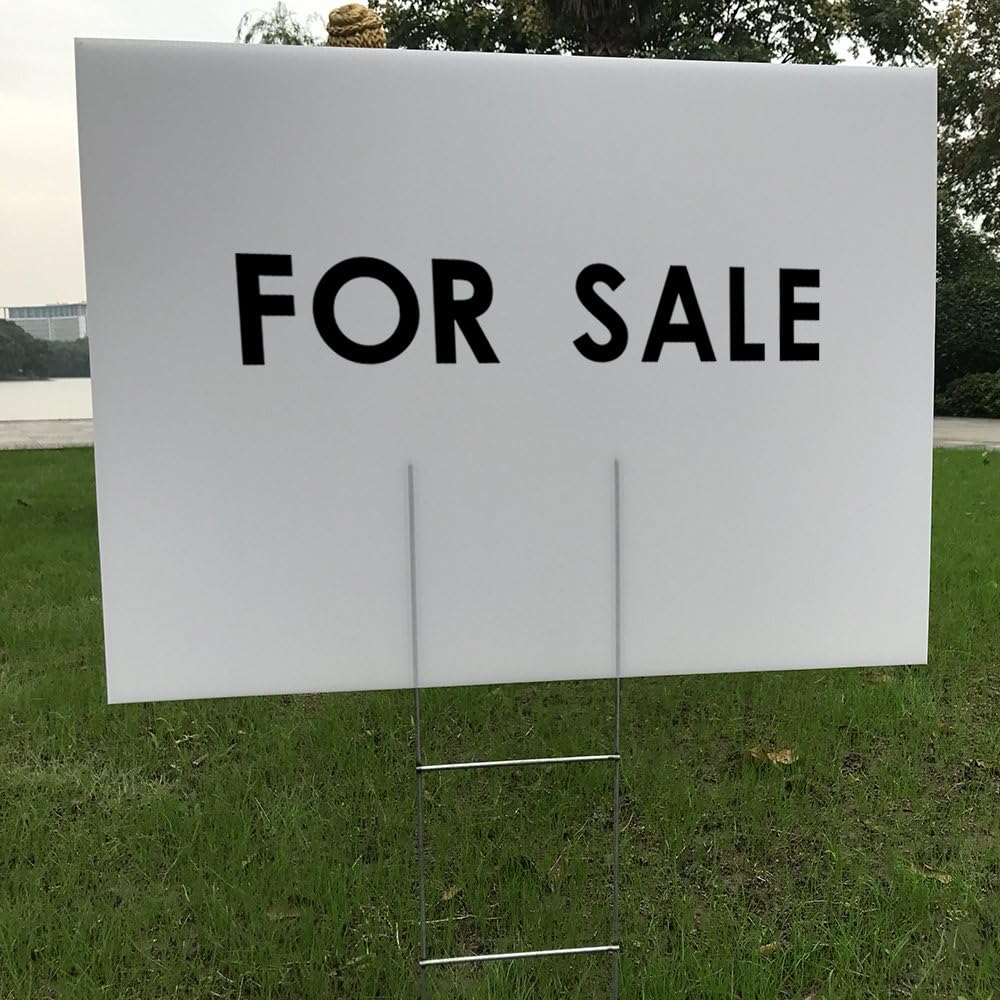 6 Pack 24x18 White Blank Lawn  – обзор и цена Yard Sign Blank