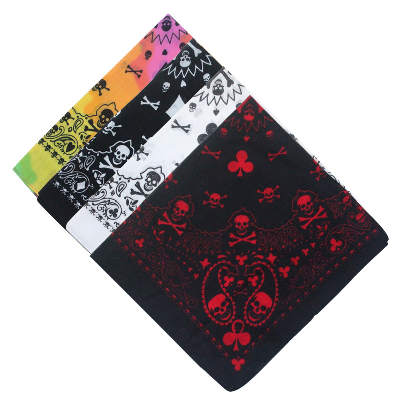 55cm White Black Red Skull Pok – обзор и цена Bandana Blank White