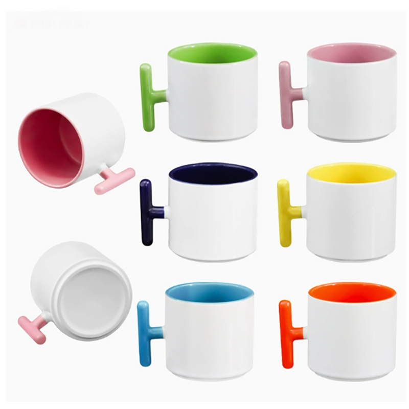 2PCS Creativity T-shaped handl – обзор и цена Sublimation Mug White