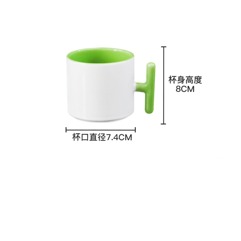 2PCS Creativity T-shaped handl – обзор и цена Sublimation Mug White