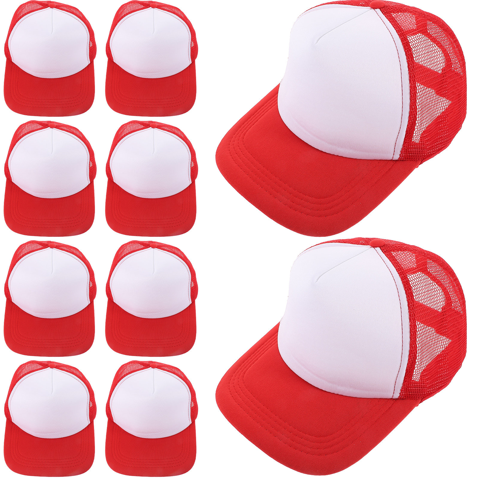 10pcs Blank Mesh Baseball Caps – обзор и цена Hat Sublimation Blank
