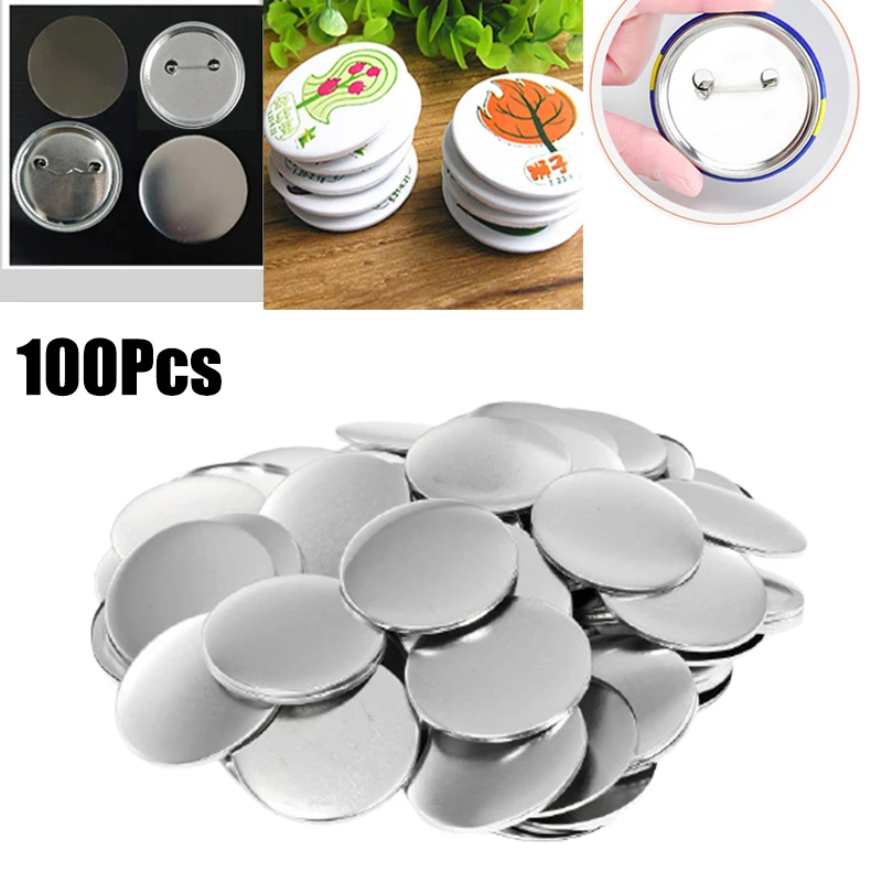 100pcs Blank Badge Pin Button  – обзор и цена Button Badge Blank