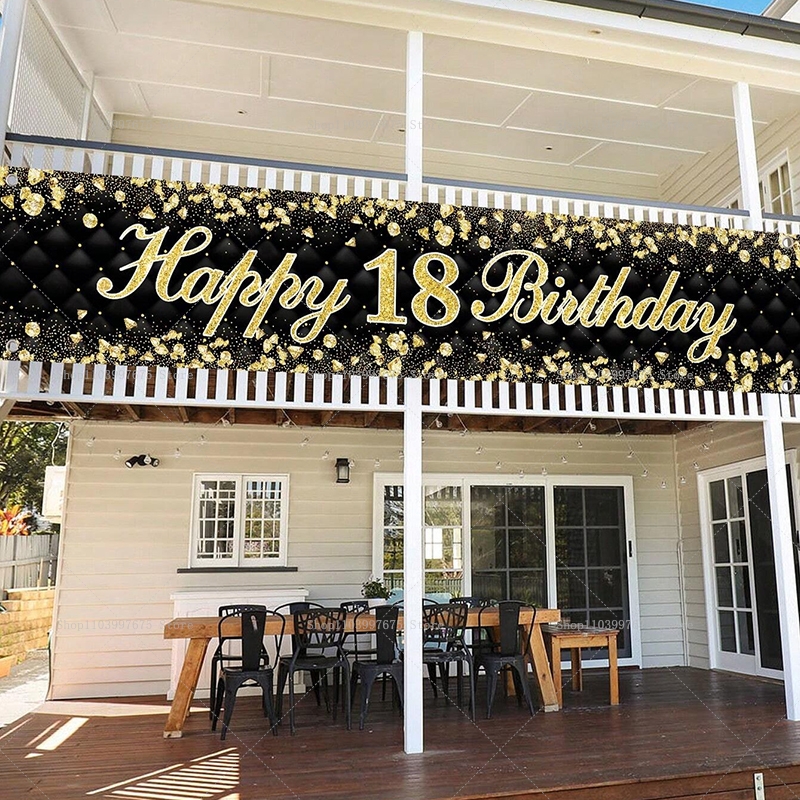 Happy 18th Birthday Banner Dec – обзор и цена Yard Sign Blank