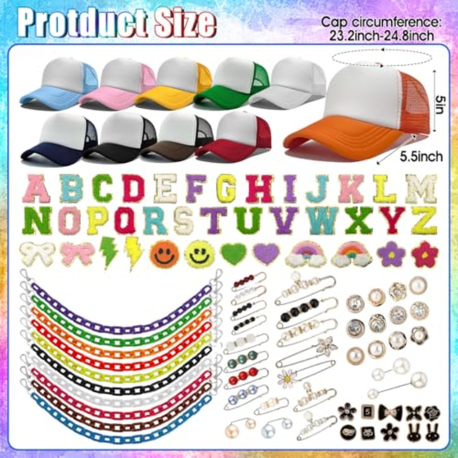 10 Pack Blank Trucker Hats DIY – обзор и цена Hat Sublimation Blank