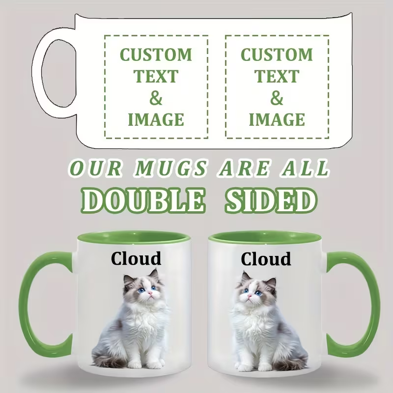 Custom Ceramic Mug Color Insid – обзор и цена Sublimation Mug White
