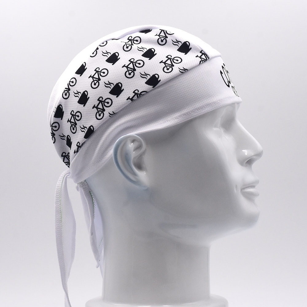 Classic Men White Cycling Cap  – обзор и цена Bandana Blank White