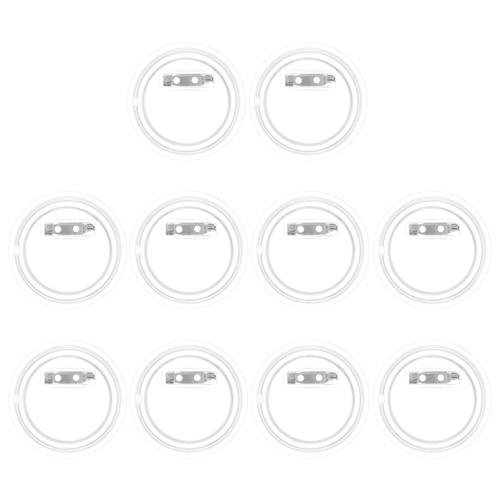 10Pcs Acrylic Badge Shells Pho – обзор и цена Button Badge Blank