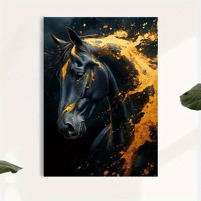 1pc Elegant Black Horse Canvas – обзор и цена Canvas Wrap Ready