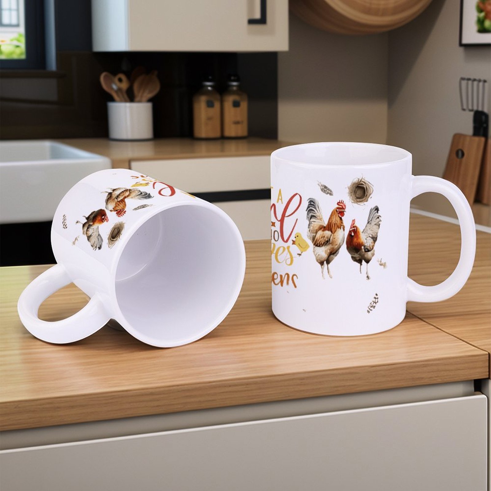 Just A Girl Who Loves Chickens – обзор и цена Sublimation Mug White