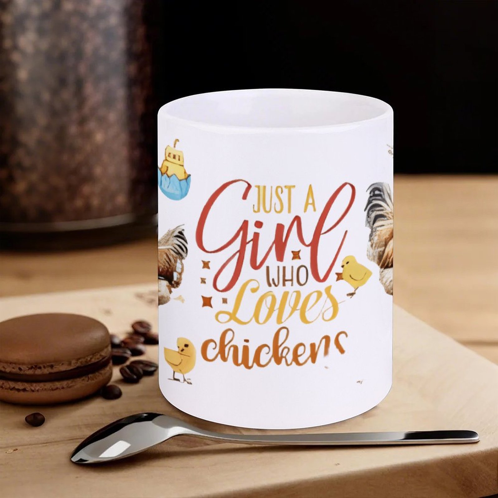 Just A Girl Who Loves Chickens – обзор и цена Sublimation Mug White