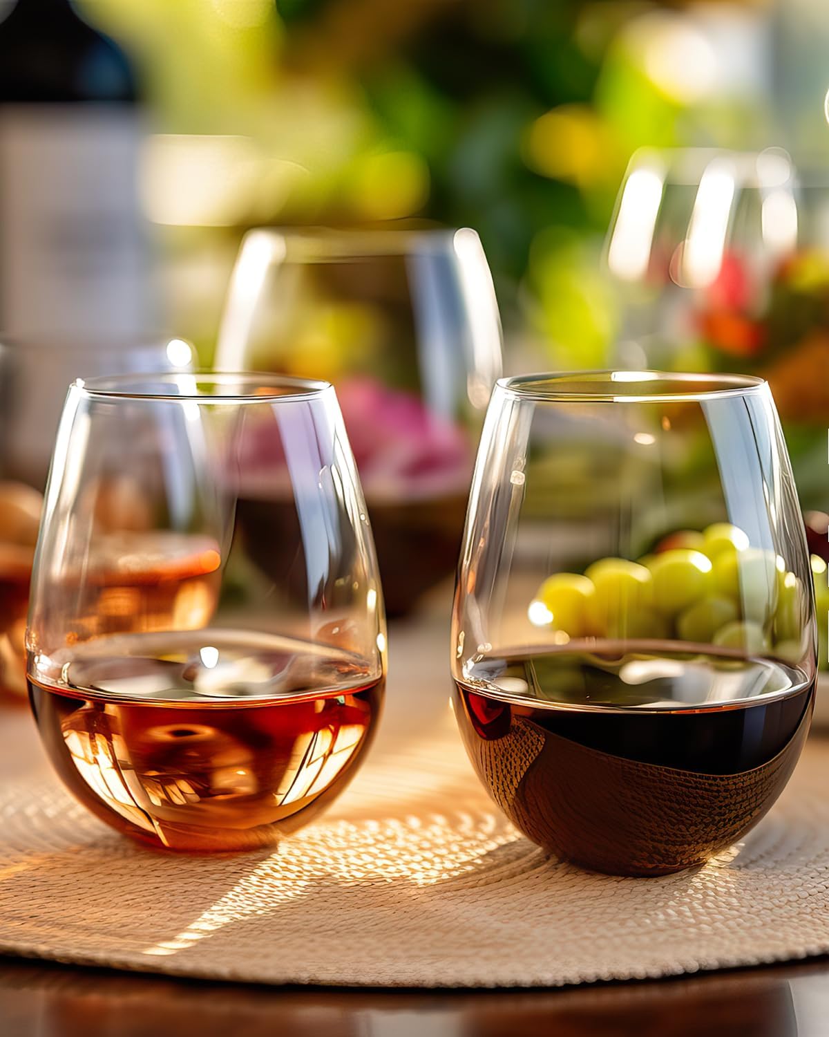 Stemless Wine Glasses Set of 4 – обзор и цена Tumbler 20Oz White